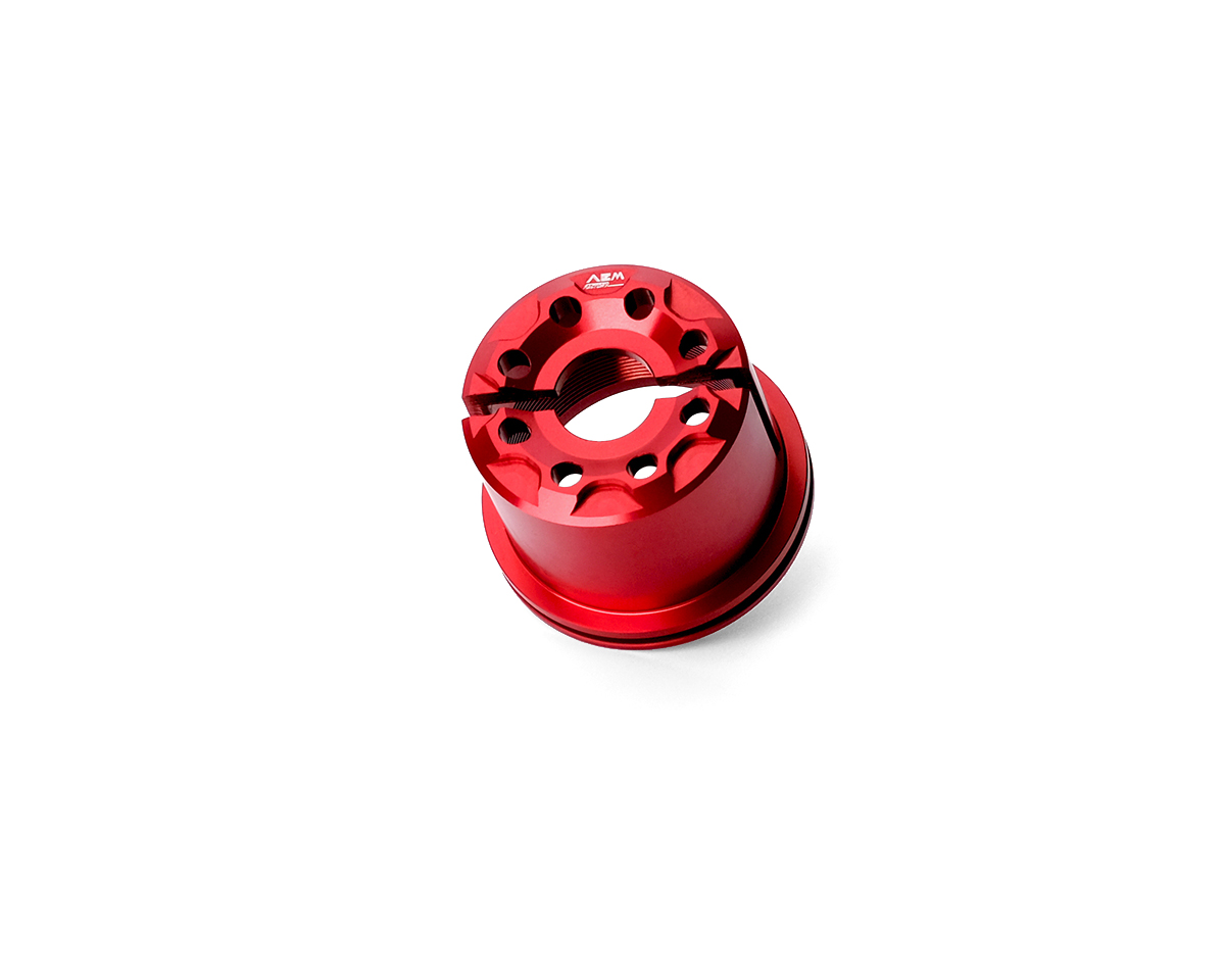 AEM FACTORY - 'DRILL' ALUMINUM STEERING HEAD NUT FOR Ducati